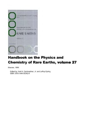 Gschneidner K.A., Jr. et al. (eds.) Handbook on the Physics and Chemistry of Rare Earths. V.27