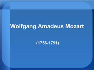 Mozart Wolfgang