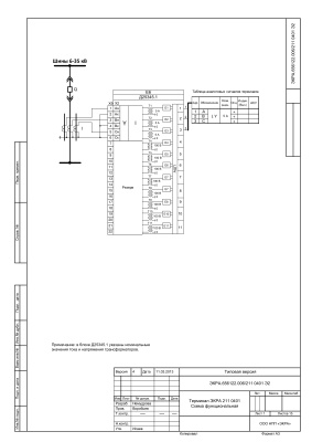 НПП Экра. Функциональная схема терминала ЭКРА 211 0401