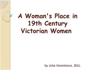 Victorian women