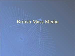Mass Media in the United Kingdom