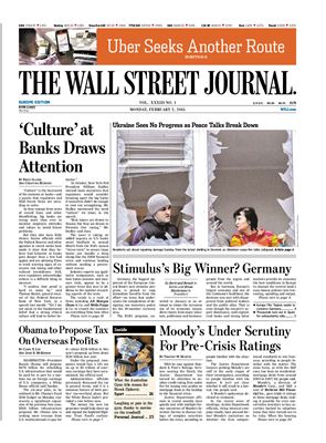 The Wall Street Journal 2015 №01 vol. 32 February 2 (Europe Edition)
