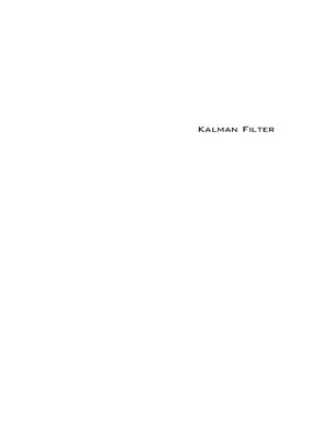 Kordi? V. (ed.) Kalman Filter