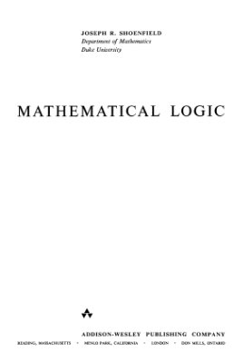 Shoenfield J.R. Mathematical Logic
