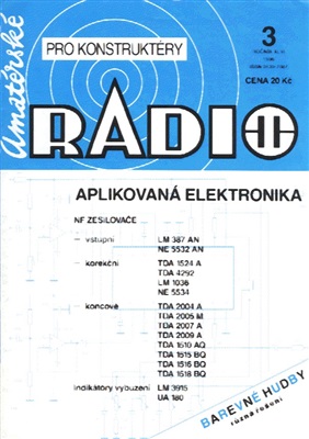 Amatérské radio Řada B pro konstruktéry 1996 №03