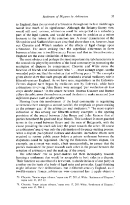 Powell Edward. Settlement of Disputes by Arbitration in Fifteenth-Century England