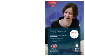 ACCA - BPP F2 Management Accounting - Study Text 2016-2017