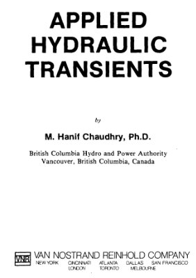 Chaudhry M.H. Applied hydraulic transients