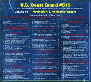 U.S. Coast Guard 515. Volume 1 - Navigation and Navigable Waters