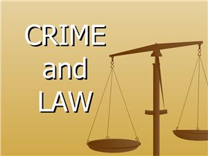 Презентация к уроку Crime and law