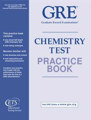 GRE. Chemistry test. Practice Book