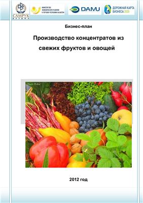 Расчетная работа - Бизнес-план: Производство концентратов из свежих фруктов и овощей