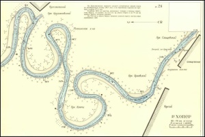 Лоцманская карта реки Хопер от г. Урюпинска до устья