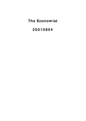 The Economist 2001.08 (August 07 - August 11)