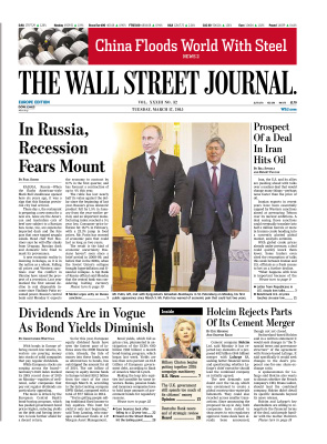 The Wall Street Journal 2015 №32 vol. XXXIII March 17 (Europe Edition)