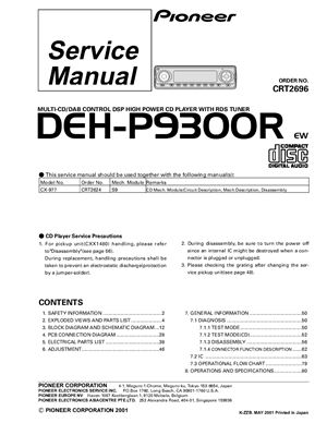 Автомагнитола PIONEER DEH-P9300R