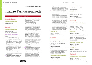 Dumas Alexandre. Histoire d'un casse-noisette. A1. Solutions