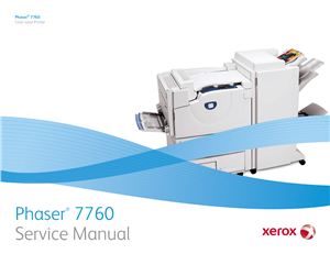 Xerox Phaser 7760 Color Laser Printer. Service Manual