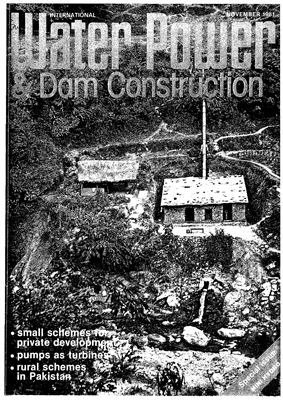 Water Power and Dam Construction - Issue November 1981