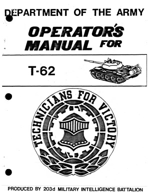 Operator`s manual for T-62