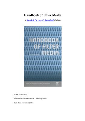 Purchas D. Handbook of Filter Media