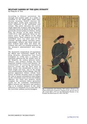 Tom Philip M.W. Military sabers of the Qing dynasty (Військові шаблі часів династії Цин)