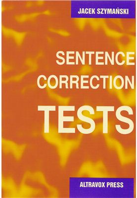Szymanski Jacek. Sentence Correction Tests