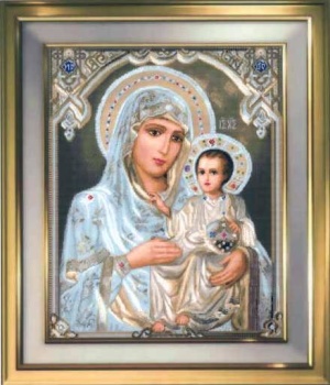 Схема вышивки. Jerusalem Theotokos