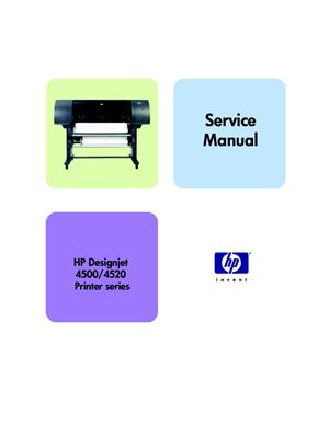 HP DesignJet 4500, 4500ps, 4500 mfp, 4520, 4520ps, 4520 mfp. Service Manual