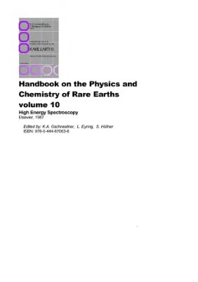 Gschneidner K.A., Jr. et al. (eds.) Handbook on the Physics and Chemistry of Rare Earths. V.10