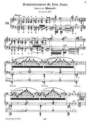 Liszt F. Réminiscences de Don Juan de Mozart