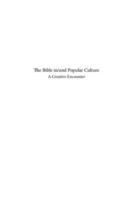 Culbertson P., Wainwright E.M. (editors) The Bible in/and Popular Culture: A Creative Encounter