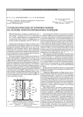 Никитинский В.А., Журавлев Б.И. Технологические источники ионов на основе контагированных разрядов