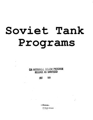 Soviet Tank Programs