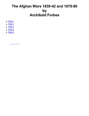 Forbes A. The Afghan Wars, 1839-42 and 1878-80