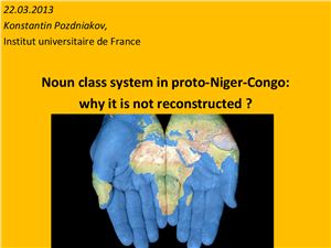 Perspectives for the reconstruction of noun classes in Proto-Niger-Congo