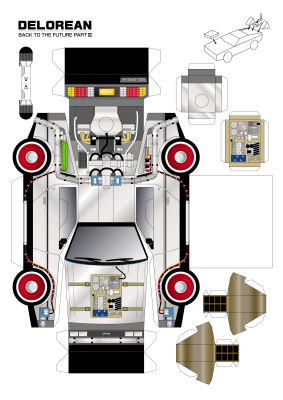 Автомобиль Delorean из фильма Назад в будущее