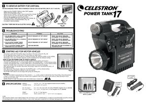 Инструкция - Celestron Power Tank 17