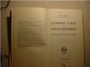 Longnon Jean. L'Empire Latin de Constantinople et la Principauté de Morée