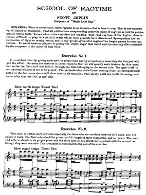 Джоплин Скотт (Joplin Scott). School of Ragtime (for piano)