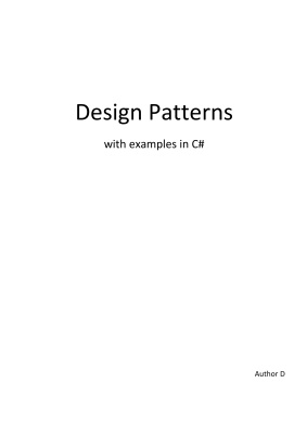 D. Паттерны проектирования с примерами на C#