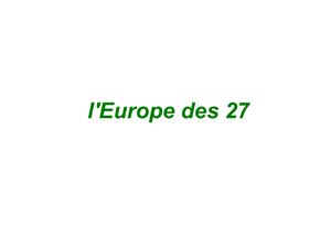 L'Europe des 27