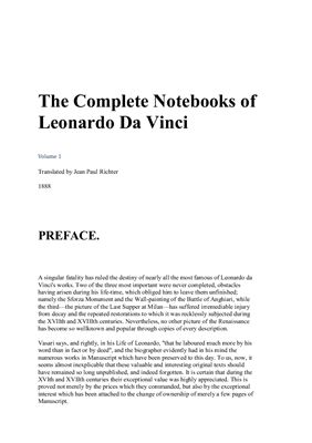 Richter J.P. The Complete Notebooks of Leonardo Da Vinci