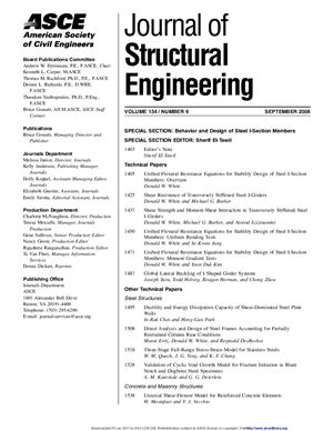 Journal of Structural Engineering 2008 №09