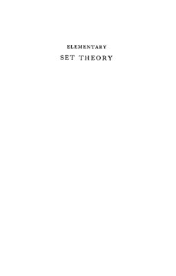 Leung K.-T., Chen D.L.-C. Elementary Set Theory
