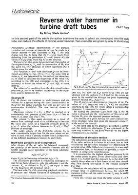 Jordan V. Reverse Water Hammer in Turbine Draft Tubes Part II - WP&amp;DC Issue March 1975