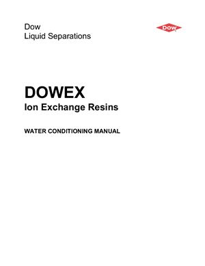 Техническое руководство - Dowex ion exchange resins. Water conditioning manual