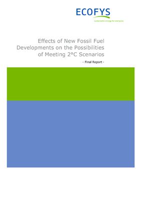 Effects of New Fossil Fuel Developments on the Possibilities of Meeting 2°C Scenarios. Final Report