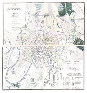 Plan von Moskau 1812 / План Москвы 1812 года на немецком