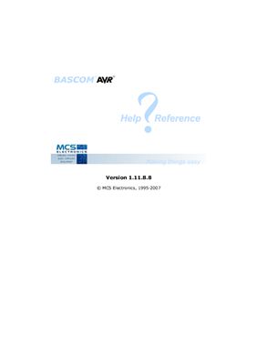 BascomAVR 1.11.8.7 - Basic для микроконтролеров AVR